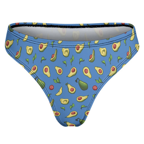 Happy-Avocado-Womens-Thong-Blue-Product-Back-View