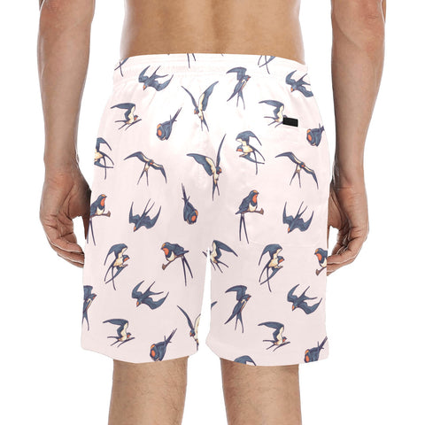 Sparrow-Mens-Swim-Trunks-White-Model-Back-View