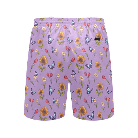 Summer-Garden-Mens-Swim-Trunks-Light-Purple-Back-View