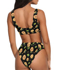 Sunflower-Womens-Bikini-Set-Black-Model-Back-View