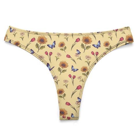Summer-Garden-Womens-Thong-Light-Yellow-Product-Front-View