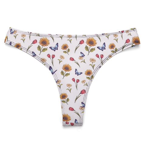 Summer-Garden-Womens-Thong-White-Product-Front-View