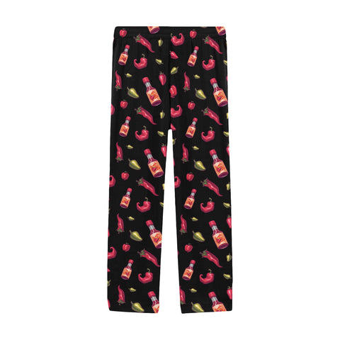 Spicy-Mens-Pajama-Black-Front-View