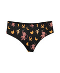 Baby-Monkey-Womens-Hipster-Underwear-Black-Product-Back-View