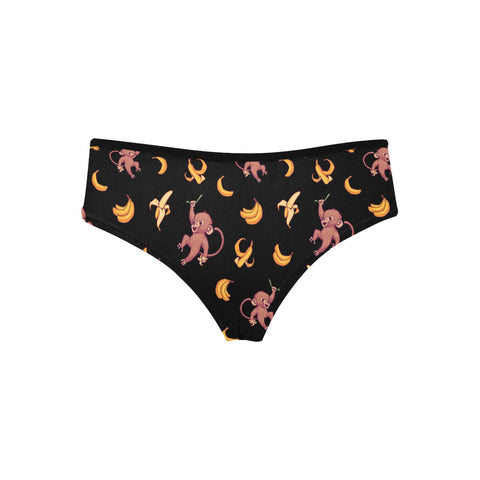 Baby-Monkey-Womens-Hipster-Underwear-Black-Product-Back-View