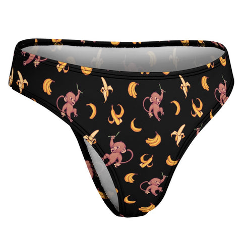 Baby-Monkey-Women's-Thong-Green-Product-Side-View