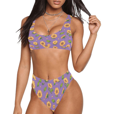 Sunflower-Womens-Bikini-Set-Lavender-Model-Front-View