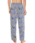Happy-Avocado-Mens-Pajama-Lavender-Model-Back-View