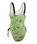 The-Great-Outdoors-Women's-One-Piece-Swimsuit-Green-Product-Side-View