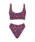 Strawberry-Womens-Bikini-Set-Plum-Front-View