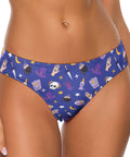 Witch-Core-Womens-Thong-Blue-Model-Front-View