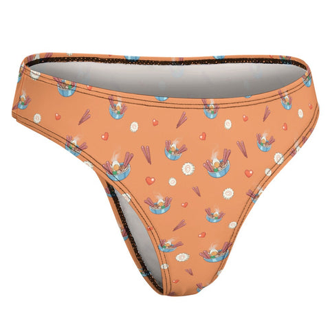 Ramen-Bowl-Women's-Thong-Orange-Product-Side-View