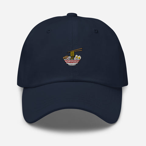 Ramen-Bowl-Embroidered-Dad-Hat-Navy-Front-View