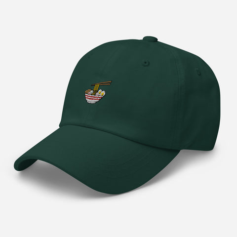 Ramen-Bowl-Embroidered-Dad-Hat-Spruce-Left-Front-View