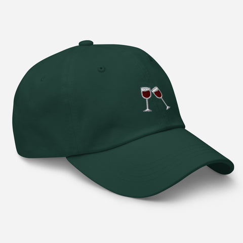 Wine-Embroidered-Dad-Hat-Spruce-Right-Front-View