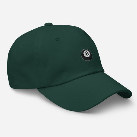 Magic-Eight-Ball-Embroidered-Dad-Hat-Spruce-Right-Front-View
