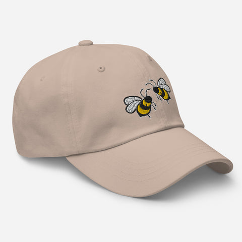 Bee-Mine-Embroidered-Dad-Hat-Stone-Right-Front-View