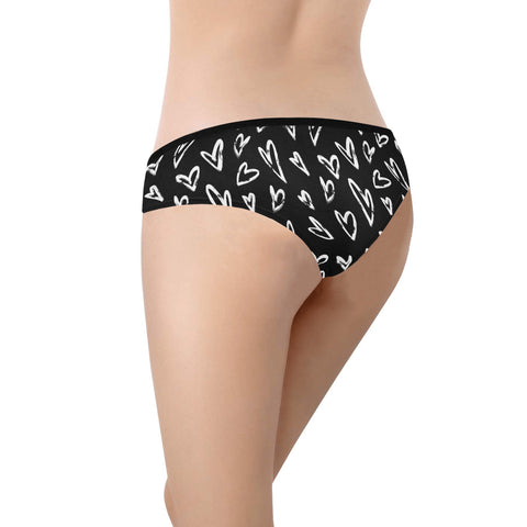 Crazy Hearts Women's Hipster Underwear