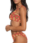 Sunflower-Womens-Bikini-Set-Dark-Orange-Model-Side-View