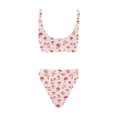 Mushroom-Womens-Bikini-Set-Baby-Pink-Back-View