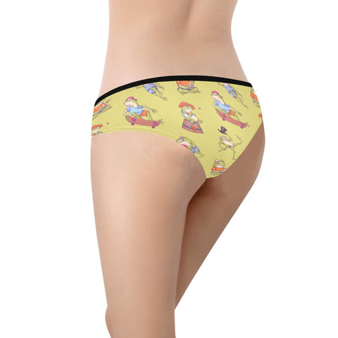 Frogs Doing Things Women's Hipster Underwear