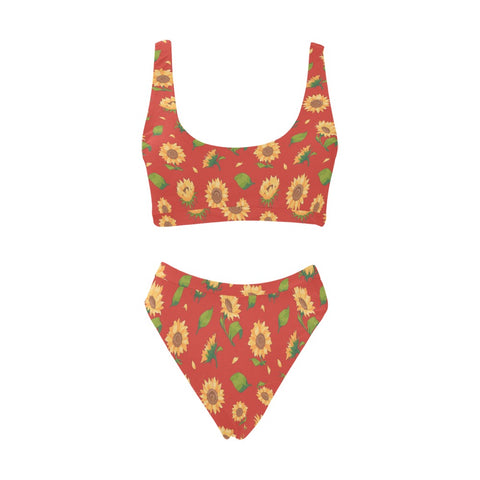 Sunflower-Womens-Bikini-Set-Dark-Orange-Front-View