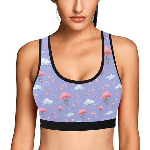 Sakura-Tree-Womens-Bralette-Lavender-Model-Front-View