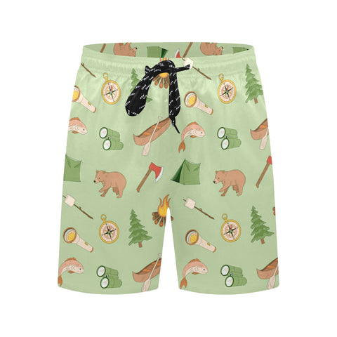 Camping-Men's-Swim-Trunks-DarkSeaGreen-Front-View