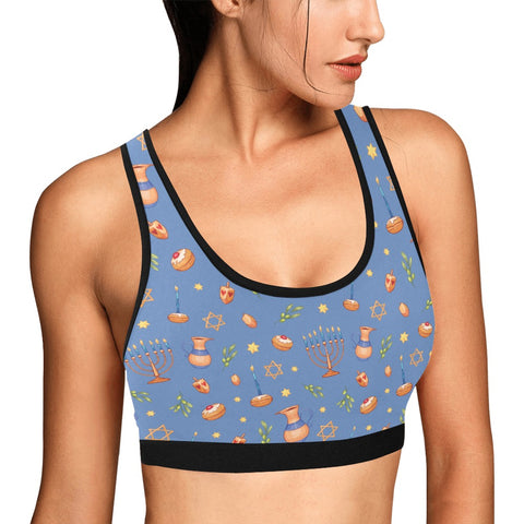 Hanukkah-Womens-Bralette-Cornflower-Blue-Model-Side-View