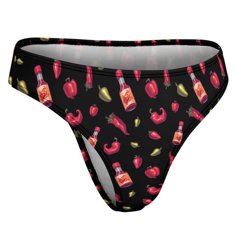 Spicy-Womens-Thong-Black-Product-Side-View