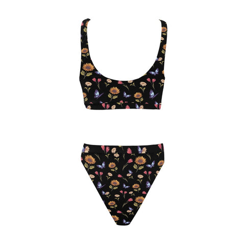 Summer-Garden-Womens-Bikini-Set-Black-Back-View