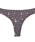 Hanukkah-Women's-Thong-Charcoal-Product-Front-View
