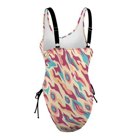 Exotic-Women's-One-Piece-Swimsuit-Red-Exotic-Product-Side-View