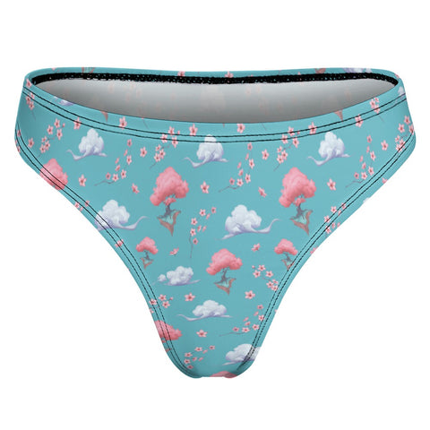 Sakura-Tree-Womens-Thong-Turquoise-Product-Back-View