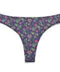Jungle-Flower-Womens-Thong-Purple-Pink-Product-Front-View