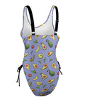 Happy-Avocado-Womens-One-Piece-Swimsuit-Lavender-Product-Side-View