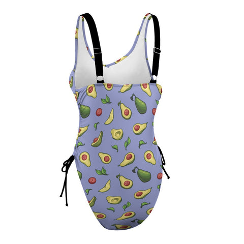 Happy-Avocado-Womens-One-Piece-Swimsuit-Lavender-Product-Side-View