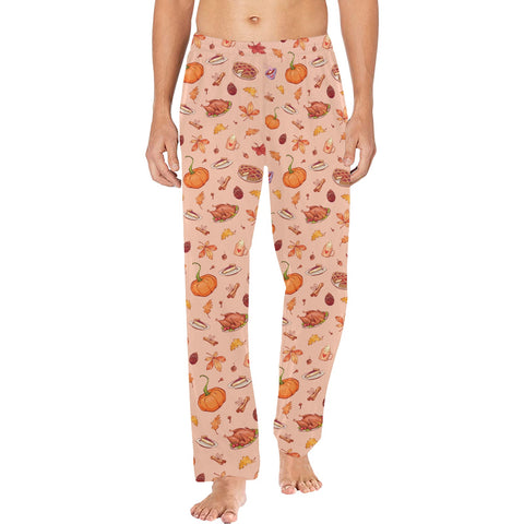 Thanksgiving-Mens-Pajama-Peach-Model-Front-View