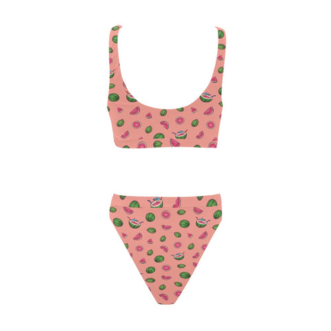 Watermelon-Womens-Bikini-Set-Pink-Back-View
