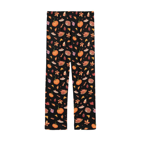 Thanksgiving-Mens-Pajama-Black-Back-View