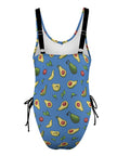 Happy-Avocado-Womens-One-Piece-Swimsuit-Blue-Product-Back-View