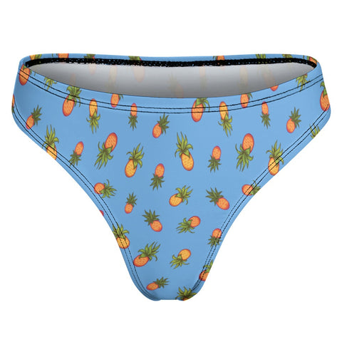 Pineapple-Womens-Thong-Sky-Blue-Product-Back-View
