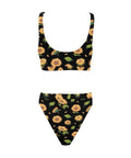 Sunflower-Womens-Bikini-Set-Black-Back-View