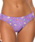 Book-Worm-Women's-Thong-Lavender-Model-Front-View