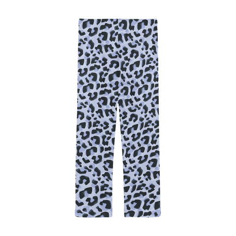 Animal-Print-Mens-Pajama-Snow-Leopard-Back-View