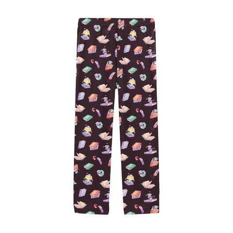 Book-Worm-Men's-Pajamas-Midnight-Purple-Front-View