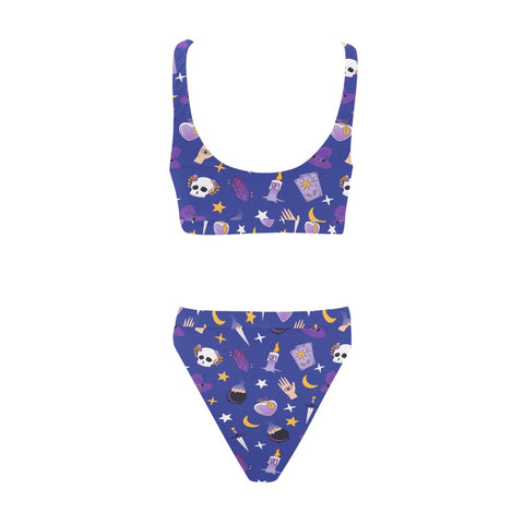 Witch-Core-Womens-Bikini-Set-Dark-Blue-Back-View