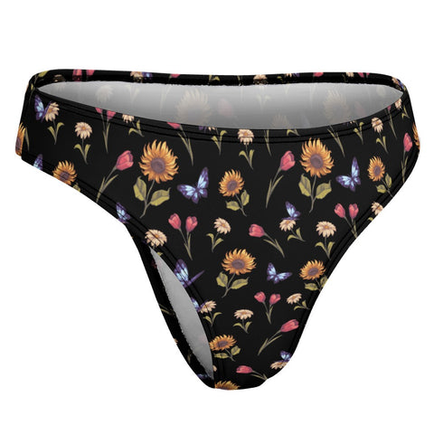 Summer-Garden-Womens-Thong-Black-Product-Side-View