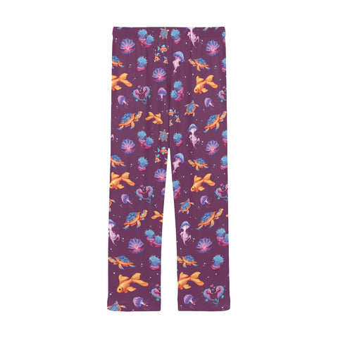 Sea-Life-Mens-Pajama-Plum-Back-View