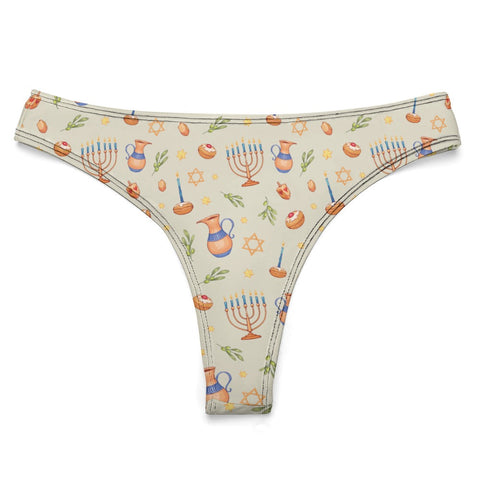 Hanukkah-Women's-Thong-Desert-Product-Front-View
